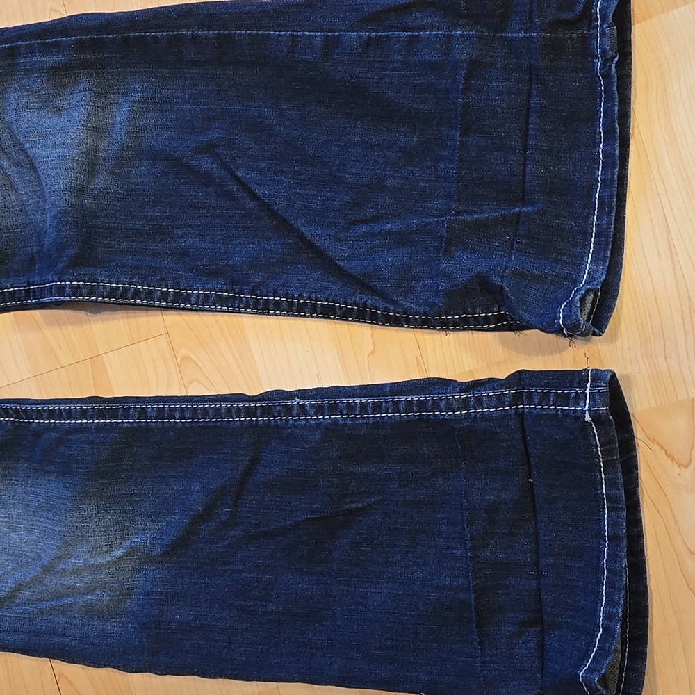 Ariat R.E.A.L. Mid Rise Stretch Entwined Boot Cut Jeans 34R - Picture 10 of 16